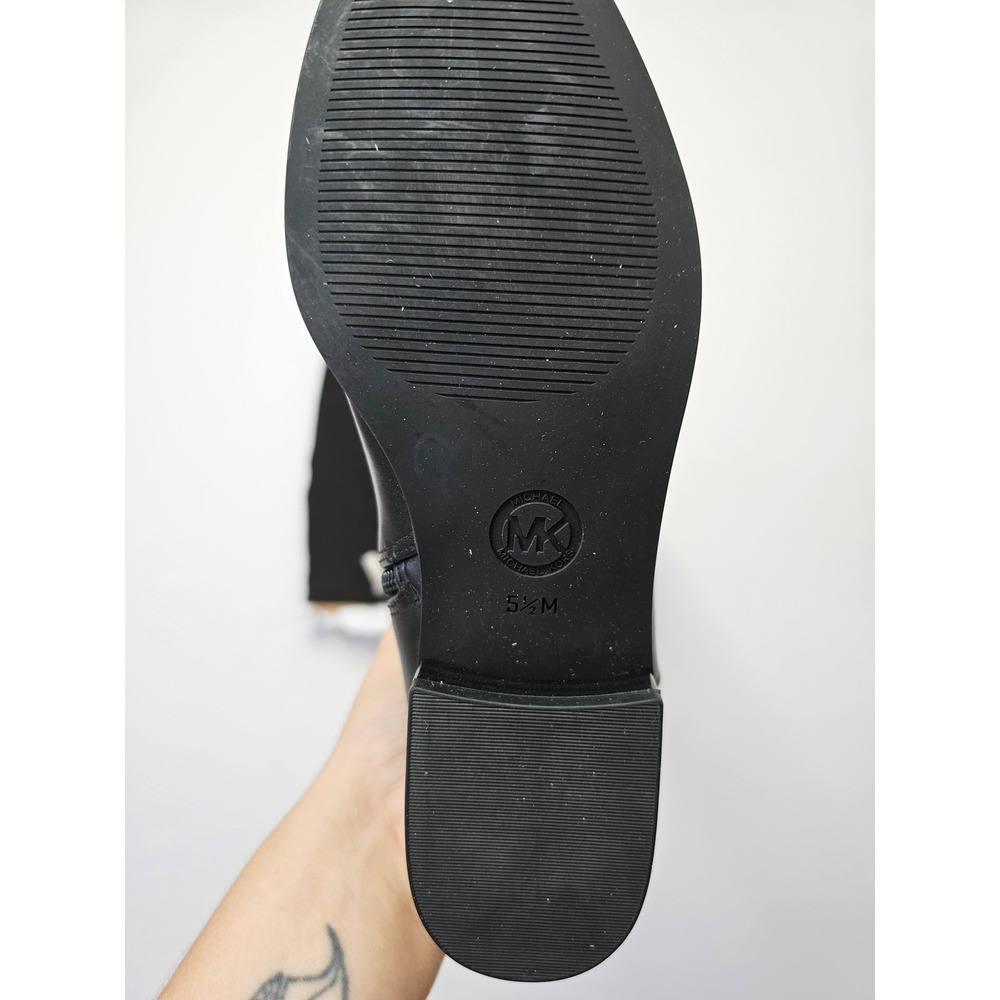 MICHAEL Michael Kors Bromley Flat Boots Black Size 5.5 NWT - Picture 2 of 8